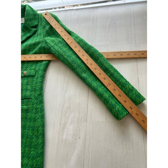 Pomander Place by Tuckernuck  Womens XS Emerald Tweed Stacie Dress - Picture 6 of 11